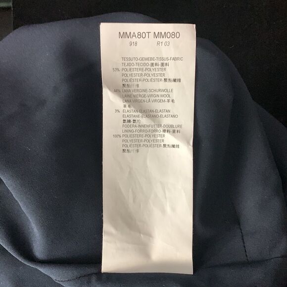 Armani Collezioni Navy Drape Neck MIDI Dress - Picture 16 of 16